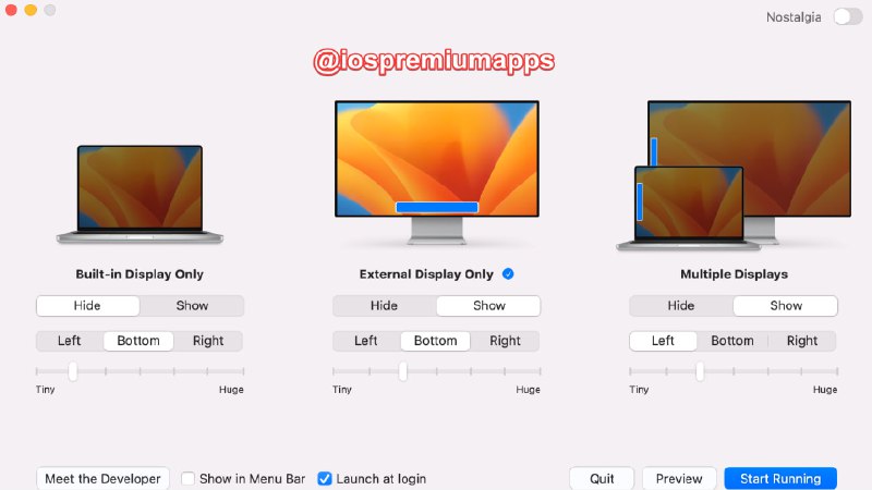   软件名称：HiDock  软件功能：窗口管理器  支持平台：#macOS  软件简介：一个为 macOS 设计的应用程序管理器和窗口管理器
