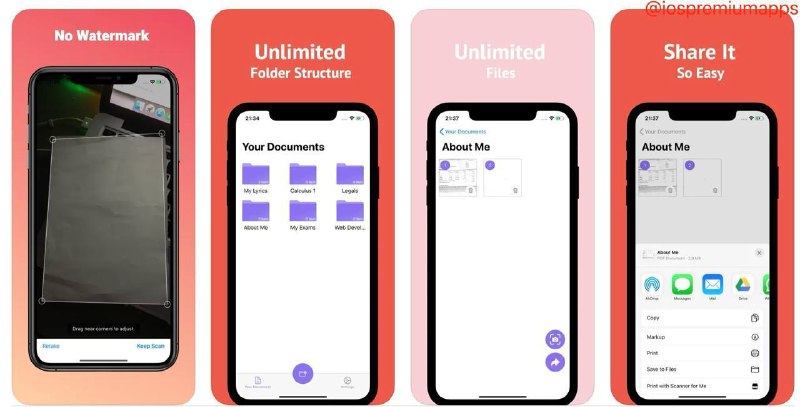  #应用限免 软件名称：Flex Scanner - PDF Scanner 支持平台：#iOS 13.0+ 软件价格：¥8.00 -> ¥0.00 软件功能：文档扫描 软件简介：一款功能强大的扫描仪应用，可让用户使用手机快速扫描并生成PDF文件