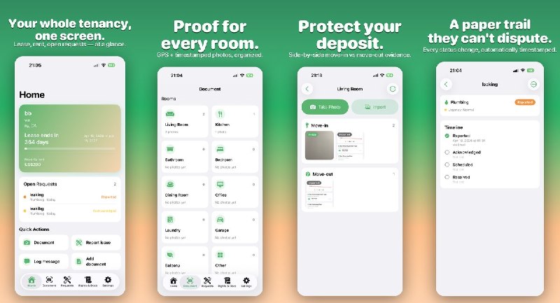  #应用限免 软件名称：TenantDesk: Rental Inspection 支持平台：#iOS 17.0+ 软件价格：内购限免 软件简介：租客专用的租房检查与记录工具
