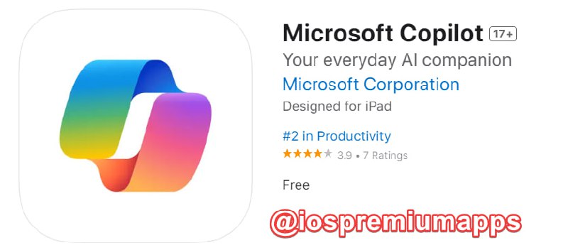  #优质应用 软件名称：Microsoft Copilot 支持平台：#iOS 软件价格：免费 软件功能：AI助手 软件简介：微软家的AI助手，也就是New Bing，现在已经有了单独的APP，先是出了安卓，现在iOS版也出来了