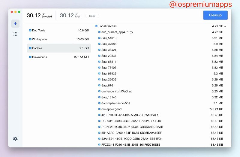  #优质应用 软件名称：PrettyClean 支持平台：#MacOS  软件价格：免费 软件功能：磁盘清理 软件简介：安装包仅6MB大小的Mac清理工具，拥有多种扫描策略，针对用户、系统、应用等产生的缓存与下载文件夹中的安装包，尽可能地帮您释放磁盘空间