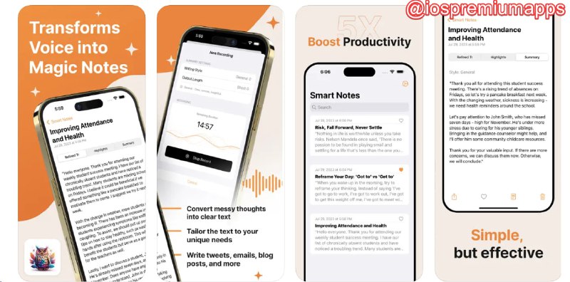  #应用限免 软件名称：Transcribe AI: Voice to Text 支持平台：#iOS 软件价格：内购限免 软件功能：语音转文字 软件简介：一款语音转文字的应用程序，该应用提供准确的转录功能，使用人工智能处理内容，并生成重要要点列表和口述内容的摘要版本