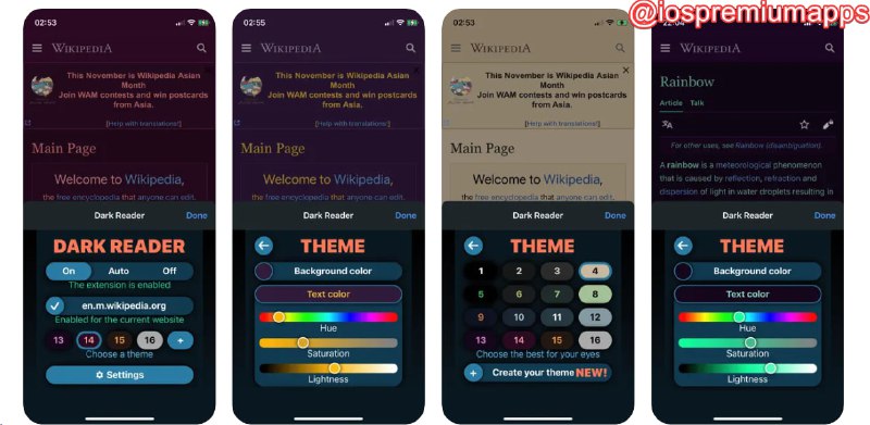  #优惠活动  软件名称：Dark Reader for Safari 支持平台：#iOS #MacOS 软件价格：¥38.00 -> ¥15.00 软件功能：浏览器护眼模式切换 软件简介：可以在网页上创建夜间模式，将明亮的颜色反转为高对比度，易于夜间阅读，它完美适应系统的黑夜模式，并且支持自定义切换主题颜色 软件下载：点击下载 频道    群聊    投稿    合作