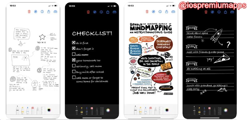 #应用限免 软件名称：Digital Notes 支持平台：#iOS 软件价格：¥15.00 -> ¥0.00 软件功能：笔记 软件简介：一款支持手写、涂鸦和笔记记录的应用程序，用户可以使用Apple Pencil或手指进行书写和绘图