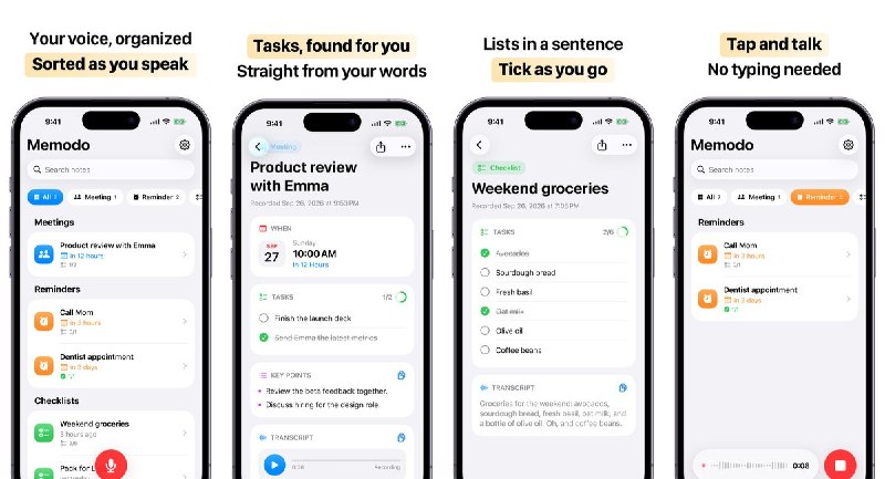  #应用限免 软件名称：Memodo: Local AI Note Taker 支持平台：iOS 26.0+ 软件价格：免费 软件简介：把口述内容整理成笔记、会议摘要、待办提醒或分类清单，转录与 AI 整理均在 iPhone 本地完成，无需注册账号