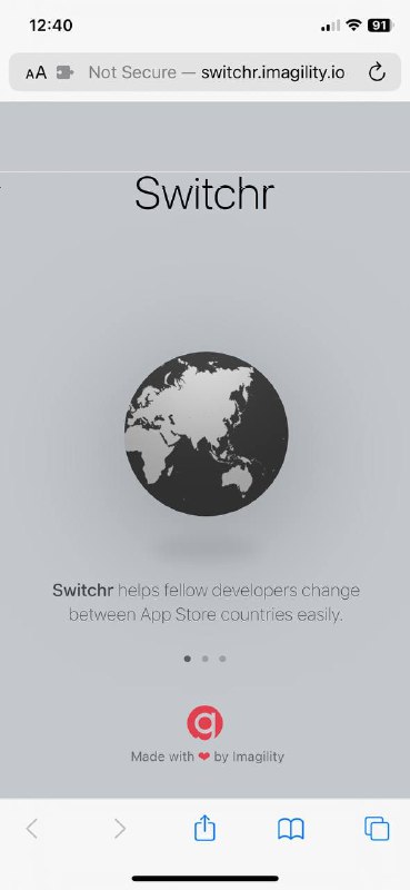   网站名称：switchr  网站功能：商店区域切换 网站简介：一款在线的应用商店切换工具