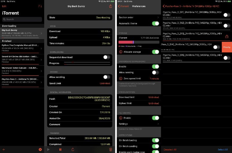#软件 #工具 #开源 #磁力 #BT iTorrent - 强大的 iOS BitTorrent 客户端▎软件功能：BT 种子磁力下载▎软件平台：#iOS▎软件介绍：一个功能全面且易用的 iOS 种子下载工具，支持下载和上传种子文件和磁力链接，并能够轻松管理和控制下载任务