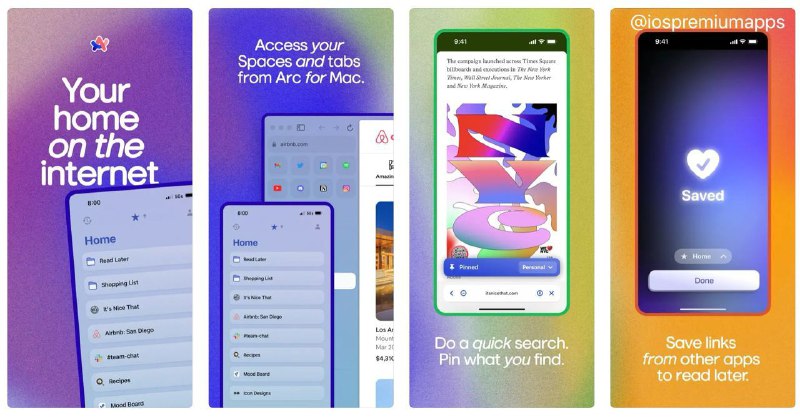  #优质应用 软件名称：Arc 支持平台：#iOS #MacOS 软件价格：免费 软件功能：浏览器 软件简介：号称能替代Chrome的浏览器，颜值非常能打，支持浏览器内分屏，账号多开，白板绘画，主题自定义等功能，与Chrome一样基于Chromium内核，所有Chrome支持的插件都可以无缝衔接，还可以导入Chrome和Edge保存的历史记录和账号密码，Mac和iOS可以直接下载体验，Windows目前可以在官网预约 下载地址：iOS下载    官方网站（Mac下载） 频道    群聊    投稿    合作