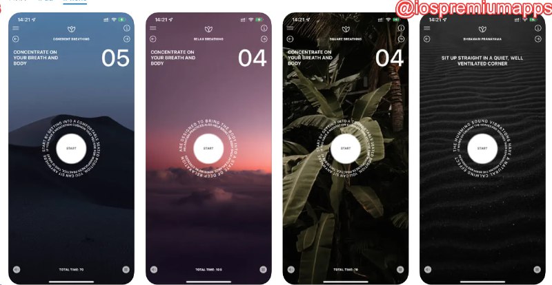  #应用限免  软件名称：BreatheIn 支持平台：#iOS 软件价格：¥15.00 -> ¥0.00 软件功能：正念练习 软件简介：一款指引您调整心情、生活节奏的工具，您可以通过多种提供的呼吸训练方法控制压力，缓解焦虑，帮助提高心率变异性（HRV）以获得最佳健康，并可将正念数据通过Health Kit同步到健康APP中