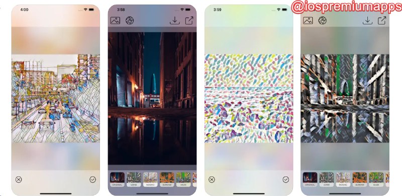  #应用限免  软件名称：AI Art Filters 支持平台：#iOS 软件价格：¥8.00 -> ¥0.00 软件功能：图片滤镜 软件简介：一款一键修改图片风格的应用，目前支持16种滤镜，包含像素风，抽象画，油画等 软件下载：点击下载 频道    群聊    投稿    合作