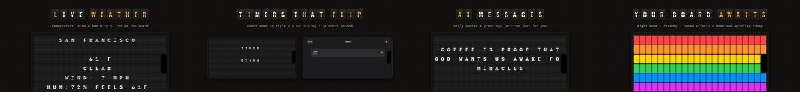  #应用限免 软件名称：翻页时钟天气 : AeroFlap AI+ 支持平台：iOS 18.0+ 软件价格：￥15.00 -> ¥0.00 软件简介：一款复古翻页时钟应用，模拟经典机场航班牌翻页动画，带实时天气、倒计时、AI问候语、8款面板皮肤