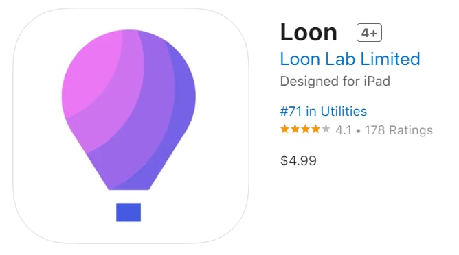 #优质应用【软件名称】Loon【软件支持】iPhone、iPad【软件大小】33.2M【软件价格】$4.99【有无内购】无【软件功能】代理【功能简介】后起之秀，可能还有很多人不知道，功能与QX类似，脚本插件啥的比QX少很多