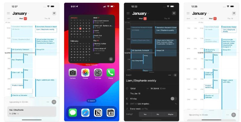  #优质应用 软件名称：Notion Calendar 支持平台：#iOS 15.0+ 软件价格：免费 软件功能：日历 软件简介：一款与Notion集成的日历应用，用户可以在Notion中创建和编辑日历事件，并在日历应用中查看和管理这些事件，软件支持日视图、周视图和月视图，您可以根据需要灵活查看日程安排 软件下载：点击下载 频道    群聊    投稿    合作
