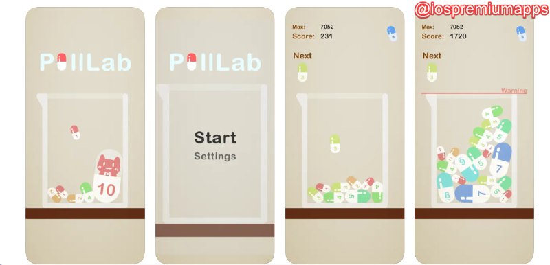  #优质应用 软件名称：合成喵喵丸 支持平台：#iOS 软件价格：免费 软件功能：治愈系合成小游戏 软件简介：一个非常治愈的合成类单机游戏，玩法简单，轻松有趣，支持相同的小胶囊合成更大的胶囊，拥有悦耳的背景音乐和合成触碰音效，还有好看的合成动画