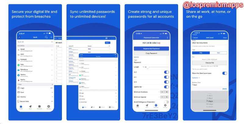  #优质应用 软件名称：Bitwarden 支持平台：#iOS 11.0+  软件价格：免费 软件功能：密码管理 软件简介：一款功能强大的开源密码管理器应用，可帮助用户安全地存储和同步其密码和敏感信息