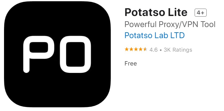 #优质应用【软件名称】Potatso Lite【软件支持】iPhone、iPad【软件大小】18.03M【软件价格】免费【有无内购】无【支持语言】简体中文、英文【软件分类】工具【功能简介】一款免费的代理工具，很好用