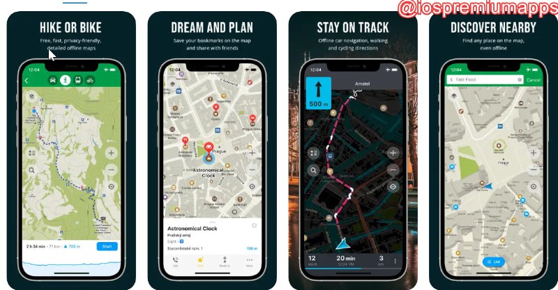  #优质应用 软件名称：Organic Maps 离线 徒步&自行车支持平台：#iOS 软件价格：免费 软件功能：离线地图导航 软件简介：一款提供详细离线地图的应用程序，它包含其他地图上未标记的地方