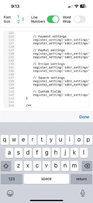  #应用限免 软件名称：Text2File 支持平台：#iOS 18.5+ 软件价格：免费 软件简介：轻量纯文本编辑器，可直接在系统“文件”中打开、编辑并保存 .txt、.md、.js 等文件，支持行号与自动换行开关，适合临时修改文本或代码；不提供语法高亮与 Markdown 渲染