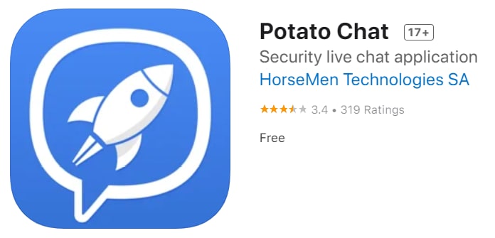 #优质应用【软件名称】Potato Chat【软件支持】iPhone、iPad【软件大小】198.52M【软件价格】免费【有无内购】无【支持语言】简体中文、繁体中文、英文等【软件分类】社交【软件简介】一款无需翻墙即可使用的即时通讯软件