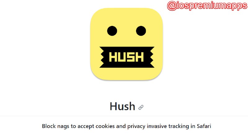  #优质应用 软件名称：Hush支持平台：#iOS #MacOS 软件价格：开源免费 软件功能：隐藏 Cookie 弹窗 软件简介：一个开源Safari插件，帮助用户隐藏使用国外网站时弹出的各类允许使用Cookie的弹窗，效果还不错 软件下载：点击下载    官方网站 频道    群聊    投稿    合作