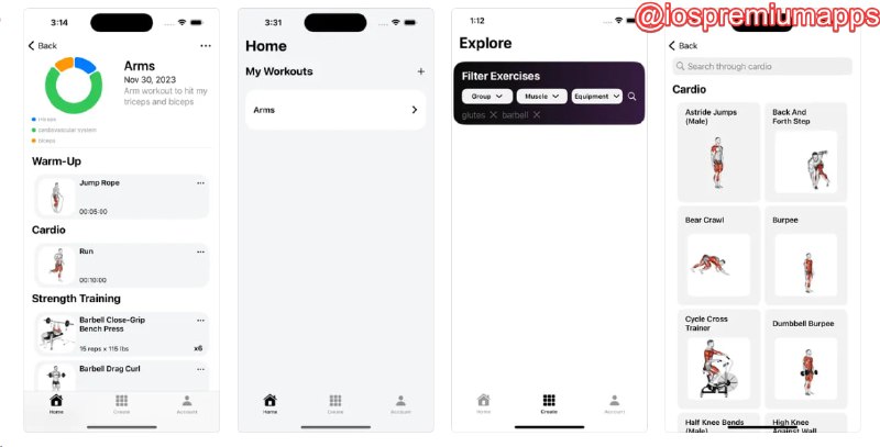  #应用限免  软件名称：Dumbell: Health and Fitness 支持平台：#iOS 软件价格：¥22.00 -> ¥0.00 软件功能：健身计划 软件简介：一款健身应用，提供了超过1300种锻炼方式，让您可以满足不同的健身目标和愿望