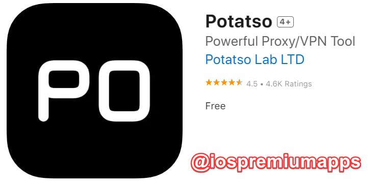  #优质应用 软件名称：Potatso 支持平台：iOS 软件大小：72.1M 软件价格：免费 内购价格：免费 软件功能：代理 软件简介：一款免费的代理工具