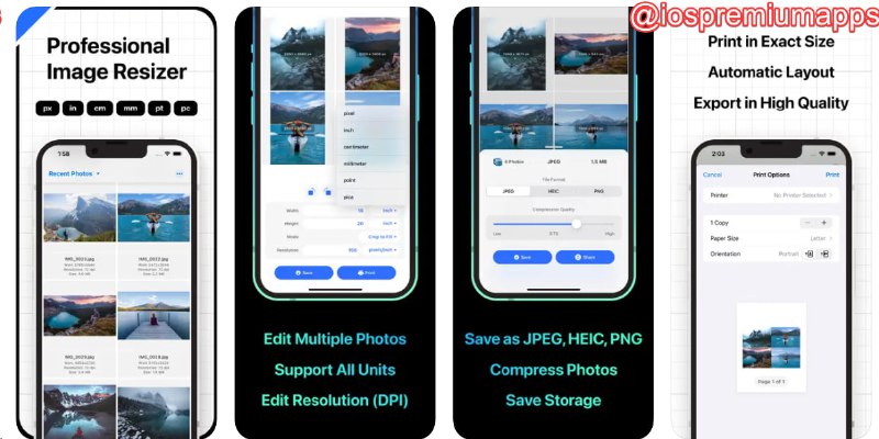  #优质应用 软件名称：Resize Picture 支持平台：#iOS 软件价格：免费 软件功能：图像尺寸调整 软件简介：一款快速调整和压缩多张照片的软件，可以节省设备存储空间，并将您的照片转换为兼容格式（JPEG、PNG、HEIC）易于导出 软件下载：点击下载 频道    群聊    投稿    合作