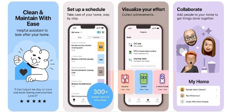  #应用限免  软件名称：House Keeping Schedule: NN  支持平台：#iOS 16.4+  软件价格：内购限免  软件简介：一款家庭日常清洁管理应用