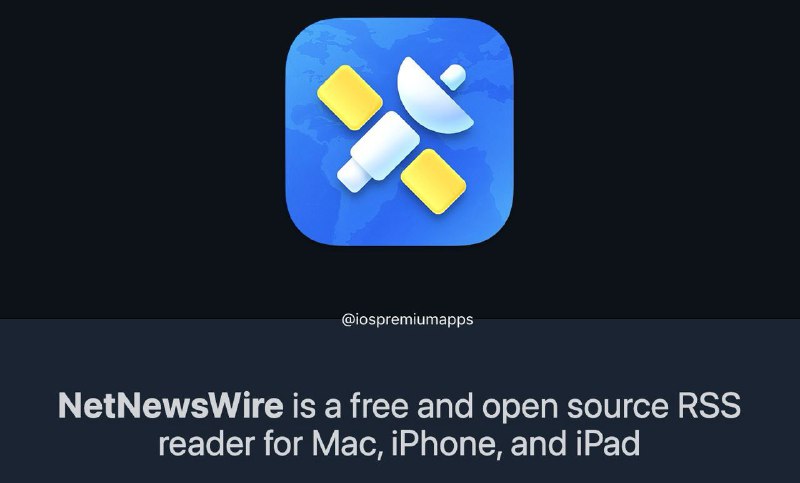  #优质应用 软件名称：NetNewsWire: RSS Reader 支持平台：#iOS #MacOS 软件价格：免费开源 软件功能：RSS阅读器 软件简介：一个免费、稳定、可靠的RSS阅读器，页面颜值也还不错，配合 RssHub 食用可获得最佳效果下载地址：点击下载 频道    群聊    投稿    合作
